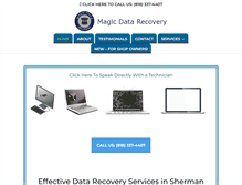 Tablet Screenshot of magicdatarecovering.com